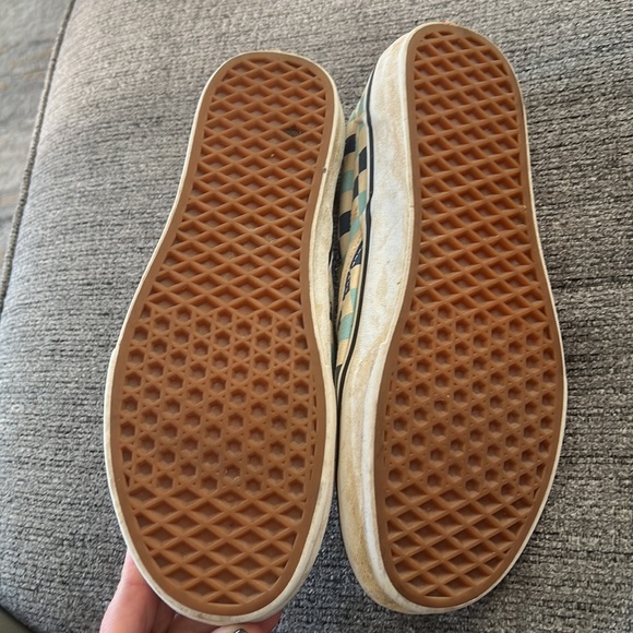 Blue checkered Vans 9.5 - Picture 3 of 4